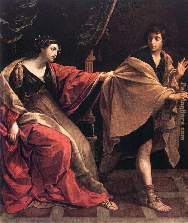 Joseph and Potiphars' Wife painting - Guido Reni Joseph and Potiphars' Wife art painting
